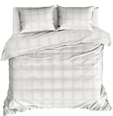 Linolux Dekbedovertrek Quadrant Offwhite 2 persoons