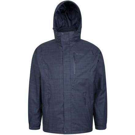 Mountain Warehouse Heren Jas Bracken Melange 3 in 1 (Blauw)