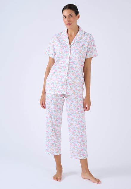 Damart - 7/8e pyjama met knoopjes - Dames - Roze - 46-48 (L)