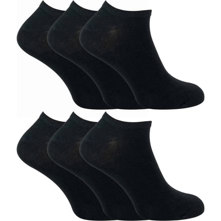 SOCK SNOB - 6 Pack Kinder Katoenen Lage Sport-/Trainingssokken