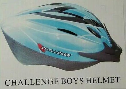 Fietshelm Challenge adult 54-58cm blauw-zwart