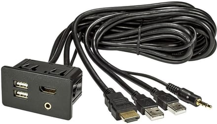 Inbouwstopcontact USB HDMI AUX Verlengsnoeren 180 cm