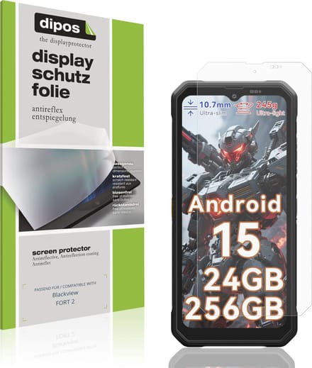 dipos – 4x Matte Beschermfolie geschikt voor Blackview FORT 2 | Krasbestendige & antireflecterende Screenprotector Ultra-Thin