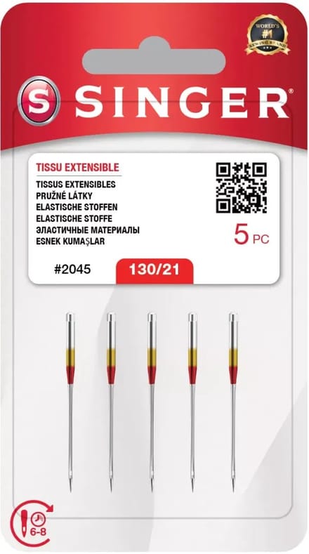 Singer Stretch 2045 130 Naalden (5 stuks )
