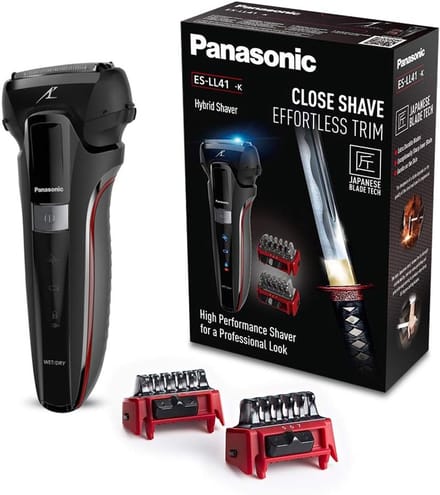 Hybride Scheerapparaat - 3-in-1 Trimmer - Baard Styler - 7-Staps Lengte - 4.9 x 6.4 x 15.5 cm - Zwart
