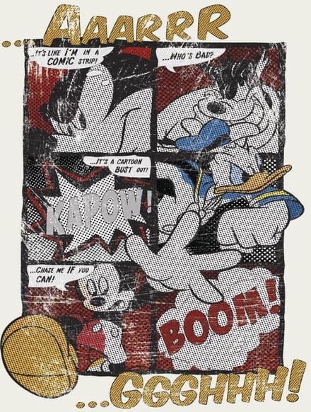 Komar Papierfotobehang Mickey's Grote Ontsnapping - Meerkleurig - 2,54m X 184cm
