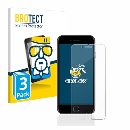 Screenprotector 3 Stuks voor Apple iPhone 7 / 8 Beschermglas transparant