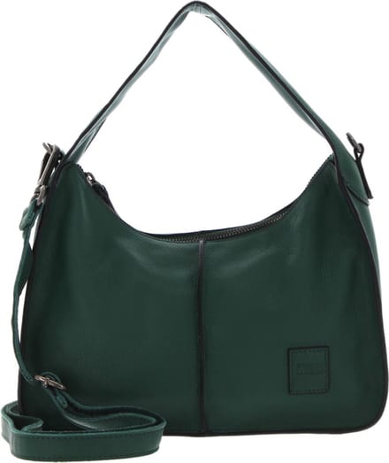FREDsBRUDER Leren Schoudertas FB Hand bag Emerald Donkergroen