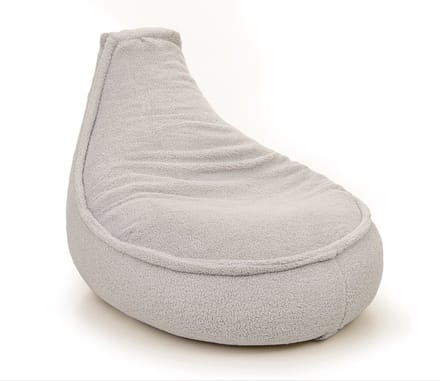 Drop & Sit - zitzak/stoel- sfeervolle teddy - beige - Noa SR - 180 Liter - extra comfortabel en zacht