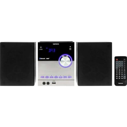 Lenco MC-150 - Stereo set met DAB, Bluetooth®, AUX en USB-aansluiting - Zwart