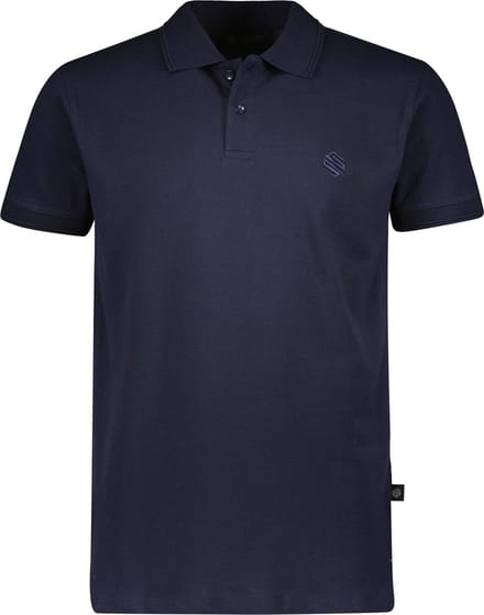 Gino Santi Heren Polo Shirt Smart Cotton Navy | Maat M