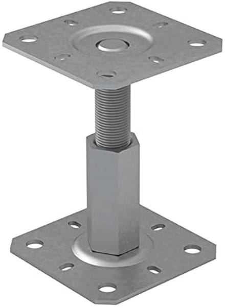 Verstelbare Gegalvaniseerde Post Base voor Pergola en Terras 100-150mm