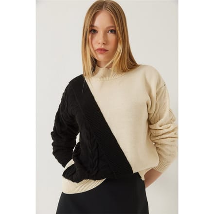 Patroon Half Col Ribbelsweater