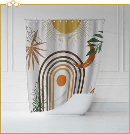 ATTREZZO® Douchegordijn Puck - 150x180 cm