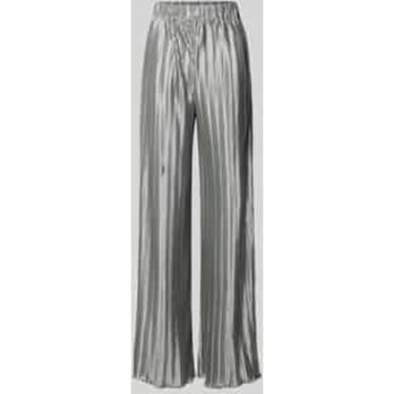 High waist broek met plooien, model 'STORMA'