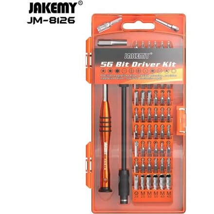 Jakemy 58-in-1 Schroevendraaier set met verlengstuk en bitjes