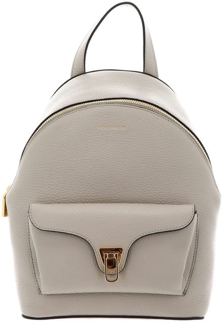 COCCINELLE Leren vrijetijdsrugzak Beat Generatio Backpack Eucalipto Lichtgrijs