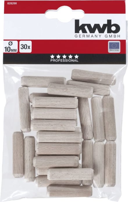 kwb 028200 Houten deuvel 40 mm 10 mm 30 stuk(s)
