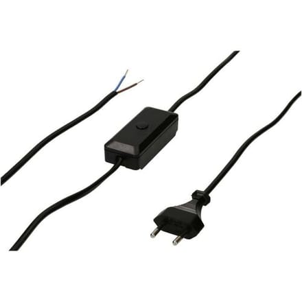 Max Hauri Snoerdimmer Universeel Zwart Schakelvermogen (max.) 100 W 1 stuk(s)
