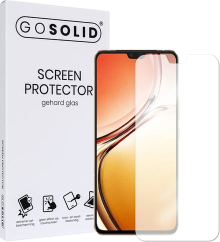 GO SOLID! ® Screenprotector geschikt voor Huawei P Smart Plus 2018 - gehard glas