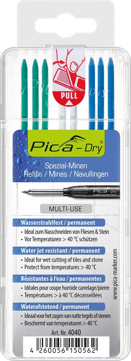Pica 4040 Dry navulling t.b.v. Pica Dry 3030 Markeerpotlood
