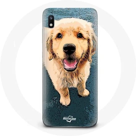 Hoesje voor Samsung Galaxy A10 Golden Retriever Puppy