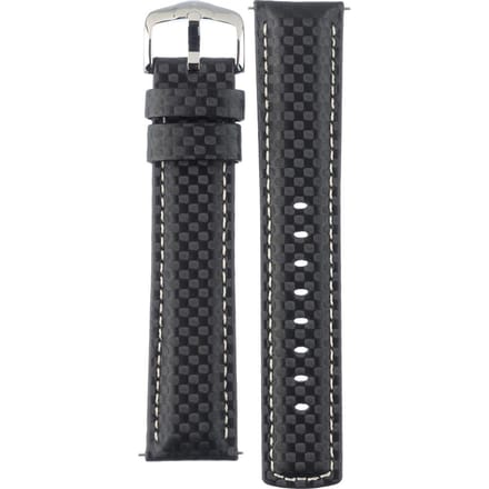 Hirsch 02592250-2-22 Carbon Horlogeband