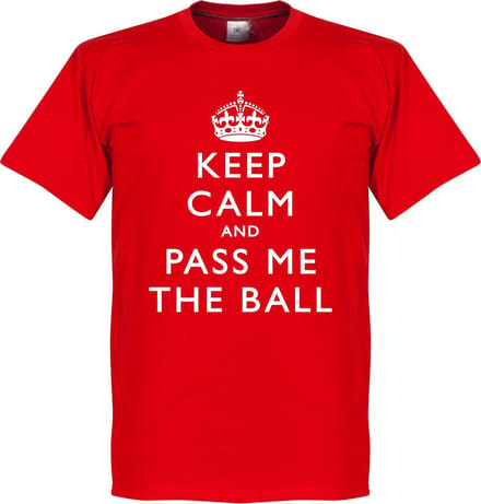Keep Calm And Pass The Ball T-Shirt - XS