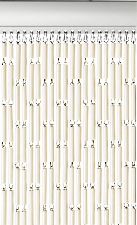 Vliegengordijn-deurgordijn- Tubes 90x210 cm ecru