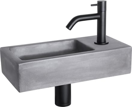 Differnz Fonteinset Mix&match Ravo Beton Gebogen Mat Zwart