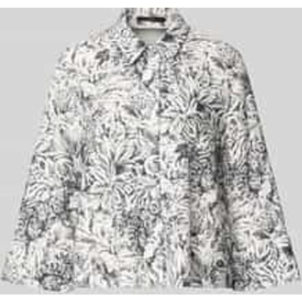 Regular fit blouse met lange mouwen van lyocell in all-over look
