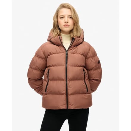 Superdry - Sportieve Capuchon Pufferjas - Dames - Gewatteerde jassen