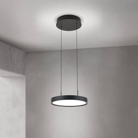 ORION LED hanglamp Teide, zwart, 1-lamp, metaal, 2.700 K