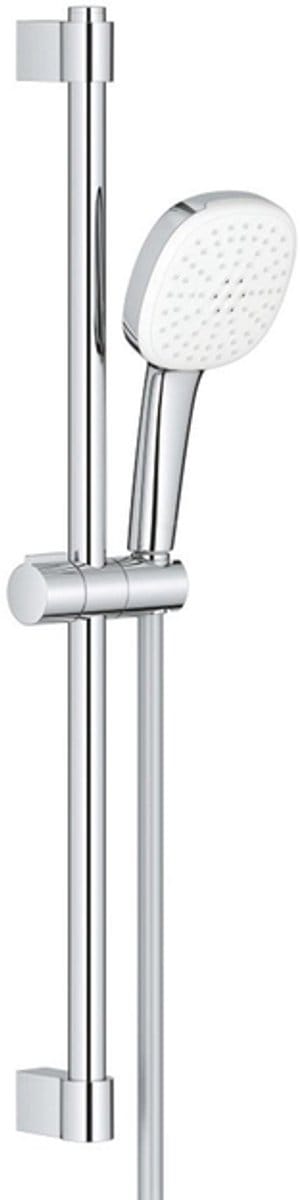 Grohe Tempesta 110 Cube Glijstangset - 60cm - vierkante handdouche - 2 straalsoorten - 5.6 l/min - gladde doucheslang - chroom