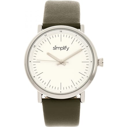 Vereenvoudig het 6200 horloge met leren band