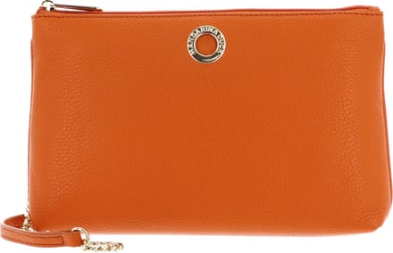 MANDARINA DUCK Leren Schoudertas Mellow Leather Crossover Bag Marmalade Oranje