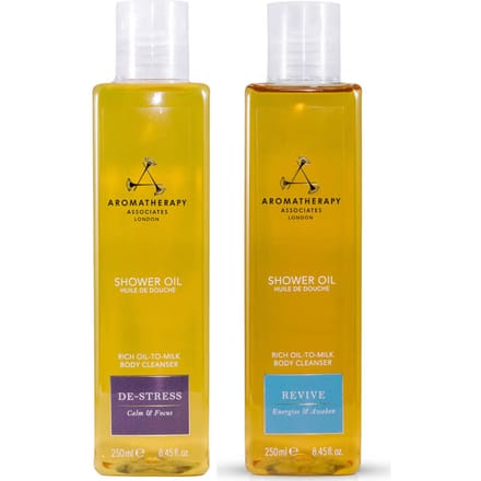 Aromatherapy Associates AM PM Shower Oil Duo
