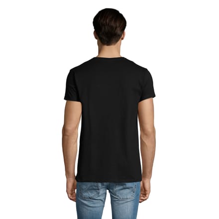 SOLS Heren Imperial V Hals T-shirt (Diep zwart)