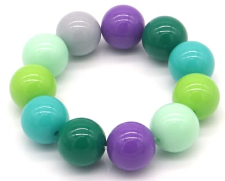Armband Color pop - Groen, paars - 18 Millimeter - Damesdingetjes