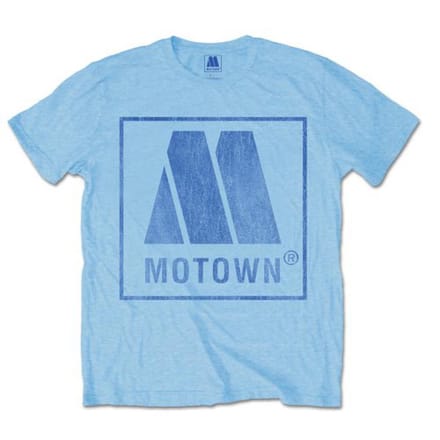 Motown Heren Tshirt -M- Vintage Logo Blauw