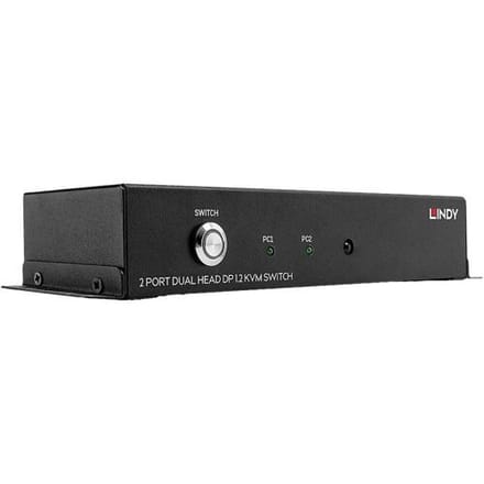 LINDY KVM-Umschalter KVM-switch DisplayPort Afstandsbediening 3840 x 2160 Pixel