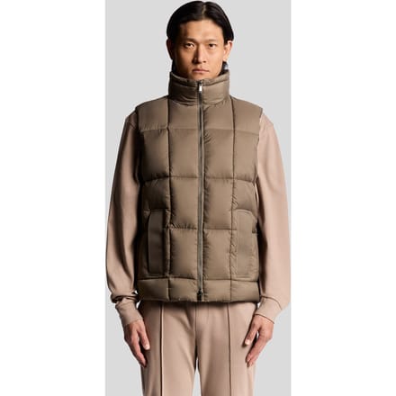 Lyle & Scott Square Wadded Puffer Gilet Falcon Größe: S | Bodywarmer Outlet | Herren
