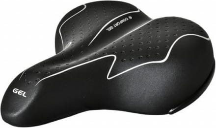 Wittkop Big Classic Fietszadel - Gel - Met zadelstrop - Zwart