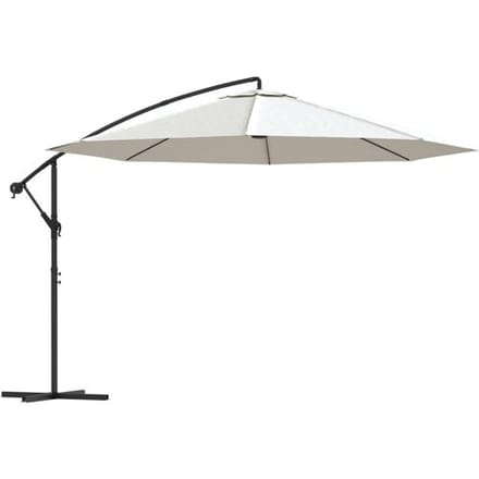 vidaXL - Zweefparasol - 3,5 - m - zandwit