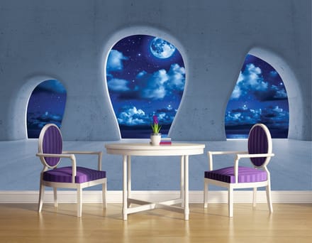 Poster | Blauw | 104 x 70,5 cm