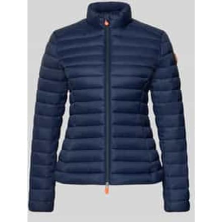 Slim fit gewatteerd jack met gevoerde opstaande kraag model 'Carly'
