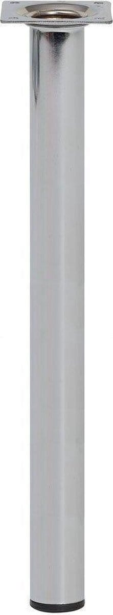 FLE - Stalen meubelpoot chroom rond ø 3 cm en hoogte 50 cm