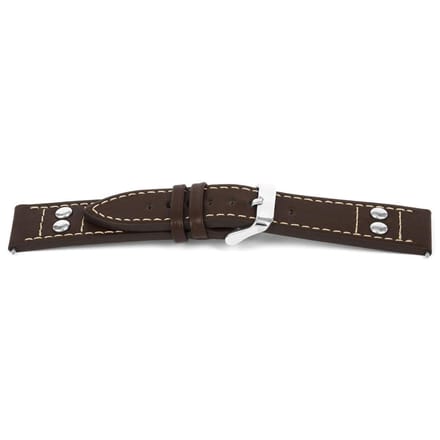 Horlogeband I365 Pilots Bruin 24x22mm