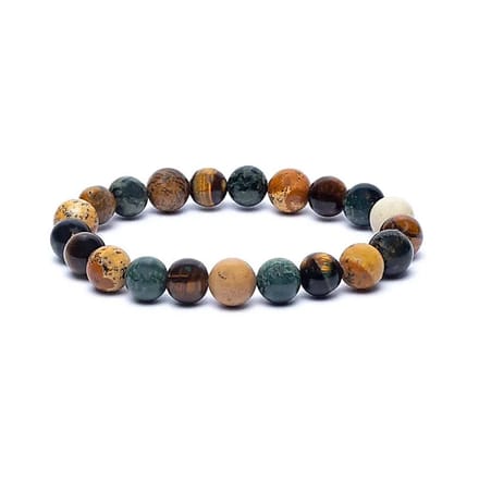 Armband Kambaba Jaspis – Tijgeroog – Picture Jaspis – Elastisch – Kralen 8 mm