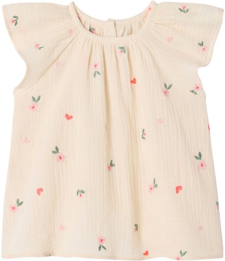 Vertbaudet Blouse met korte mouwen voor babymeisjes